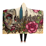 NEW YORK LADY HOODED BLANKET