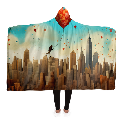 ABOVE NEW YORK HOODED BLANKET