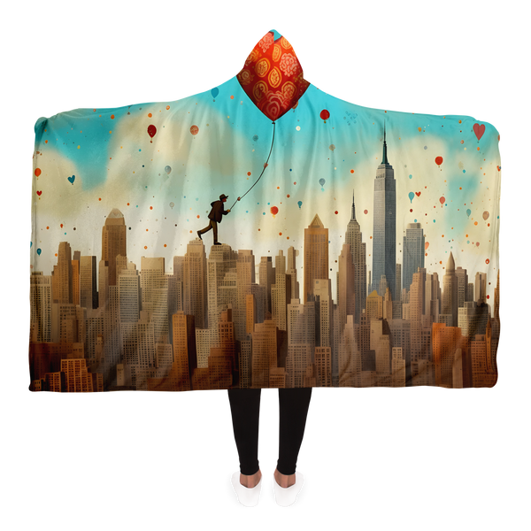 ABOVE NEW YORK HOODED BLANKET