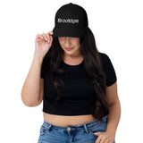 BROOKLYN OLD ENGLISH BLACK RETRO TRUCKER HAT