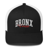 BRONX FINESSE BLACK AND WHITE RETRO TRUCKER HAT