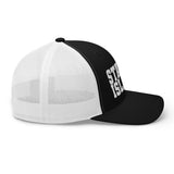 STATEN ISLAND BLACK AND WHITE RETRO TRUCKER HAT