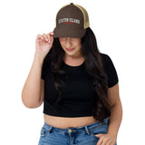 STATEN ISLAND LIFESTYLE BROWN AND KHAKI RETRO TRUCKER HAT