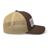 QUEENS BROWN AND KHAKI RETRO TRUCKER HAT