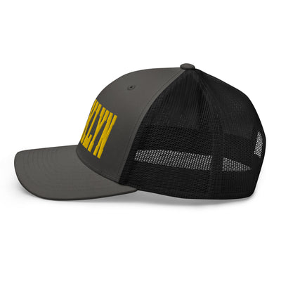 BROOKLYN CHARCOAL AND BLACK RETRO TRUCKER HAT