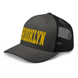 BROOKLYN CHARCOAL AND BLACK RETRO TRUCKER HAT