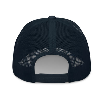 QUEENS LEGACY NAVY RETRO TRUCKER HAT