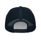 QUEENS LEGACY NAVY RETRO TRUCKER HAT