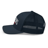 QUEENS LEGACY NAVY RETRO TRUCKER HAT