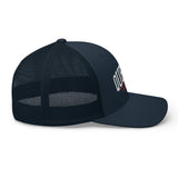 QUEENS LEGACY NAVY RETRO TRUCKER HAT