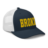 BRONX NAVY AND WHITE RETRO TRUCKER HAT