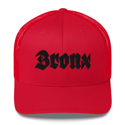 BRONX OLD ENGLISH RED RETRO TRUCKER HAT