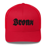 BRONX OLD ENGLISH RED RETRO TRUCKER HAT